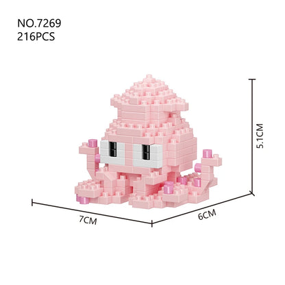 Sea World Series Mini Marine Organism Building Blocks, DIY Toys, Micro Bricks, Animals Toys, Educational Sets Gift Items