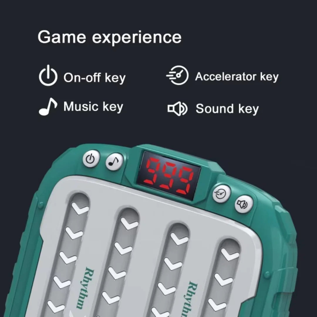 Music Rhythm Game Machine, Light Up Puzzle Toys, Montessori Travel Sensory Toys, Brain Training Electronic Games For Kids Gifts