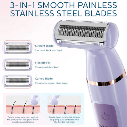 Electric Shaver, Professional Wet and Dry Use Razor Hair Trimmer, Portable Foil Shaver, Reciprocating Shaving Machine Women Men, ENCHEN A1
