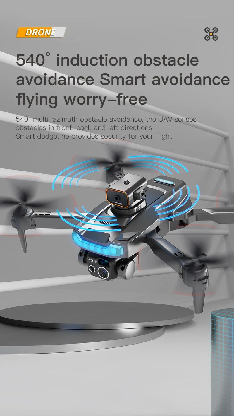 Drone, 4K Professional Camera 8K GPS HD Aerial Photography Dual-Camera Omnidirectional Obstacle Avoidance Drone, Camera Drone