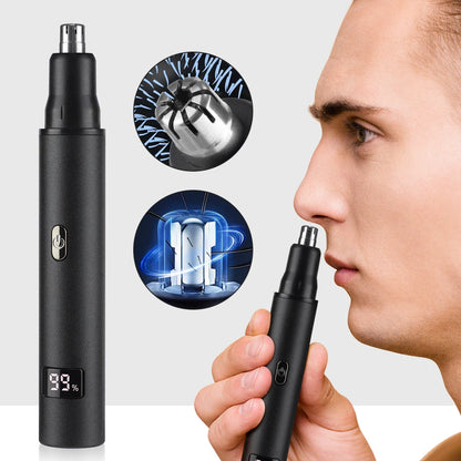 Electric Nose Hair Trimmer For Men Women, High Speed Motor Hair Remover, Lips Eyebrows Razor R Type Cutter Head Trimmer for Nose