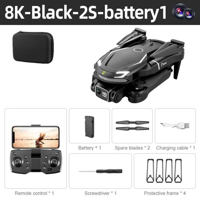 Lenovo New Mini Drone V88 5G 8K Professional 4K HD Aerial Photography Remote Control Aircraft Folding Quadcopter Toy Dron Gifts