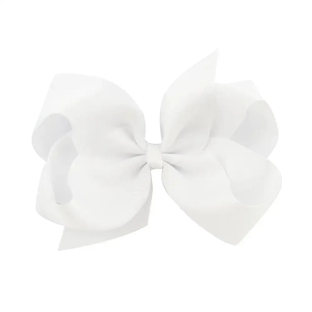 1PC Grosgrain Ribbon Solid Color Hair Bows Clip Girls Hair Clips Hairpins Barrettes Kids Baby Hair Accessories Wholesale
