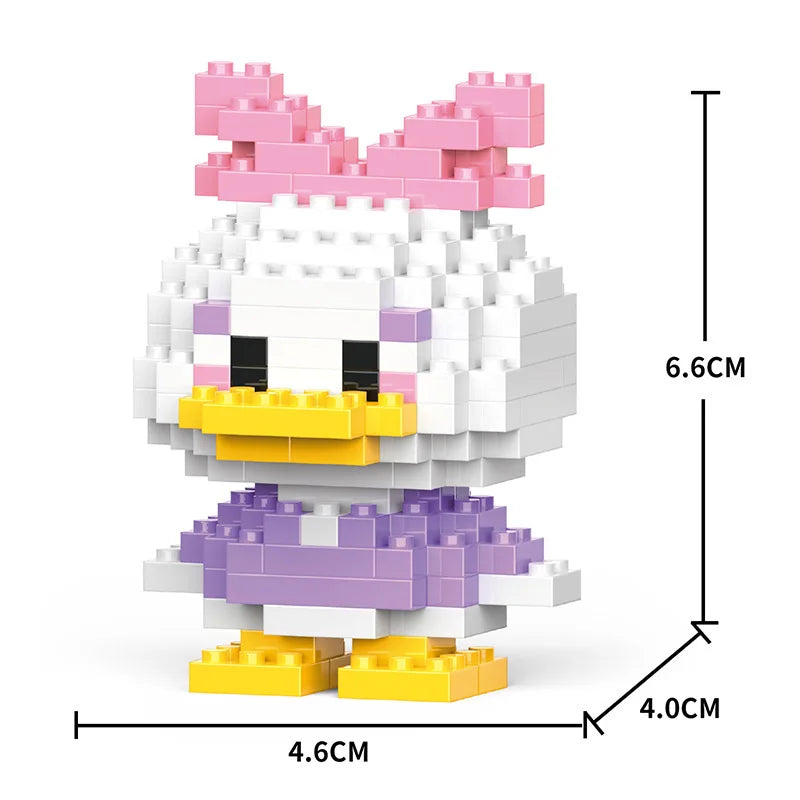 Cartoon Cool Rice Building Blocks Animal Dolls Educational Assembled Toys Ornaments Small Particles Children's Birthday Gifts