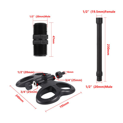 1Pc, Pop-up Sprinklers Replacement, Scattering Nozzles, 0~360 Degree Adjustable Garden Park Or Farm Grass Lawn Or Crops Irrigation Tool