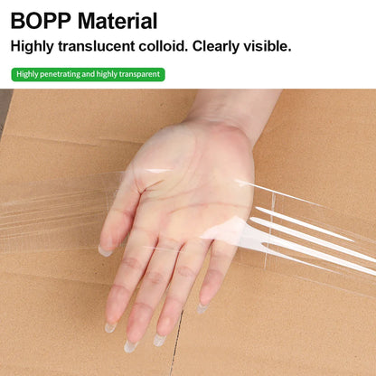 Bopp Single-Sided Transparent Packaging Tape High Viscosity Carton Sealing Fixed Items Sealing Heavy Packaging
