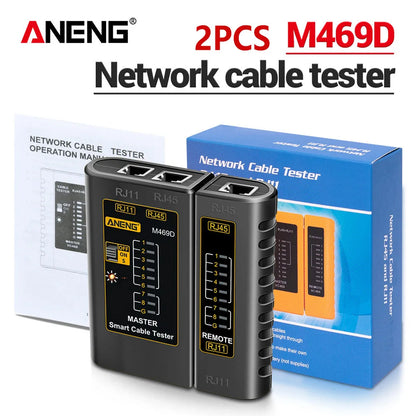 ANENG M469D network line finder RJ45RJ11 dual interface telephone line and network cable on/off detection split type line tester