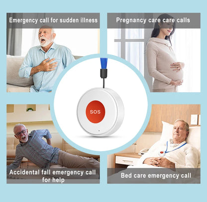 Smart Life APP WiFi SOS Emergency Button Tuya Home Security Elderly Children One-Click Call Help Alarm Remote Notification