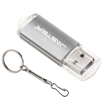 JASTER High-speed USB 2.0 Flash Drive Mini Plastic Pendrive 128MB 4GB 16GB 32GB 64GB 128GB with Keychain Memory Stick Pen Drive