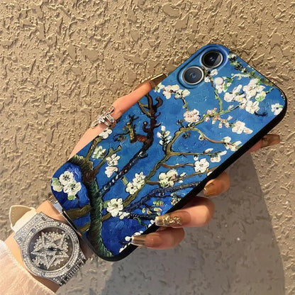 Soft Back Phone Cover Case for iPhone 7 8 12 11 15 Plus X XS XR SE 13 Mini 17 16 Pro Max 14 17Air Van Gogh