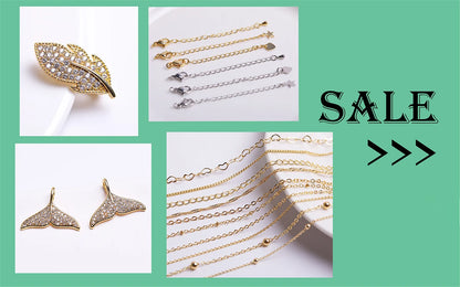 1/3/5Pcs/lot, 18K Gold Plated Round Extension Chain For Jewelry Making, Brass Extended Tail Chain, DIY Necklace Accessories