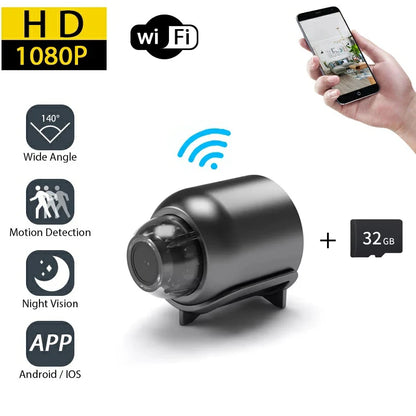 Nanny Camera, HD Security Wireless Video Motion Detection Ultra-small Night Vision Baby Nanny Camera, Smart Home Cam