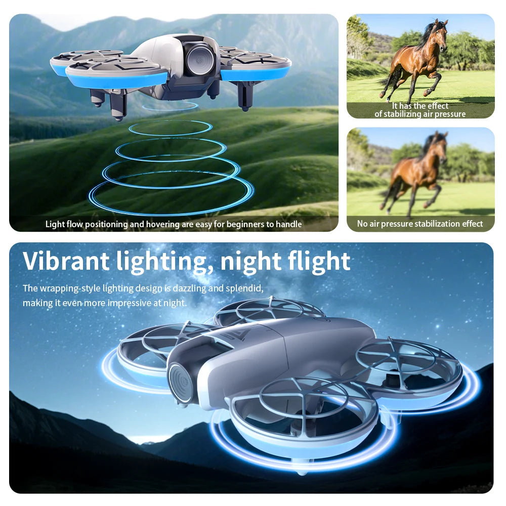 Lenovo E69 Drone HD Dual 8K Camera Optical Flow Aircraft Screen Control Aerial Brushless Photography Remote Control Aircraft