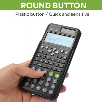 Scientific Calculators Math Calculator with 417 Functions 10+2 Digit Display Dual Power Supply Ideal for Teachers Students