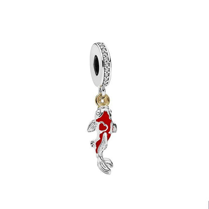 Sterling Silver Hot Sale  Ocean World Series Sea Turtle Starfish Little Crab Octopus Fashion Bead Fit Lady Bracelet DIY Jewelry