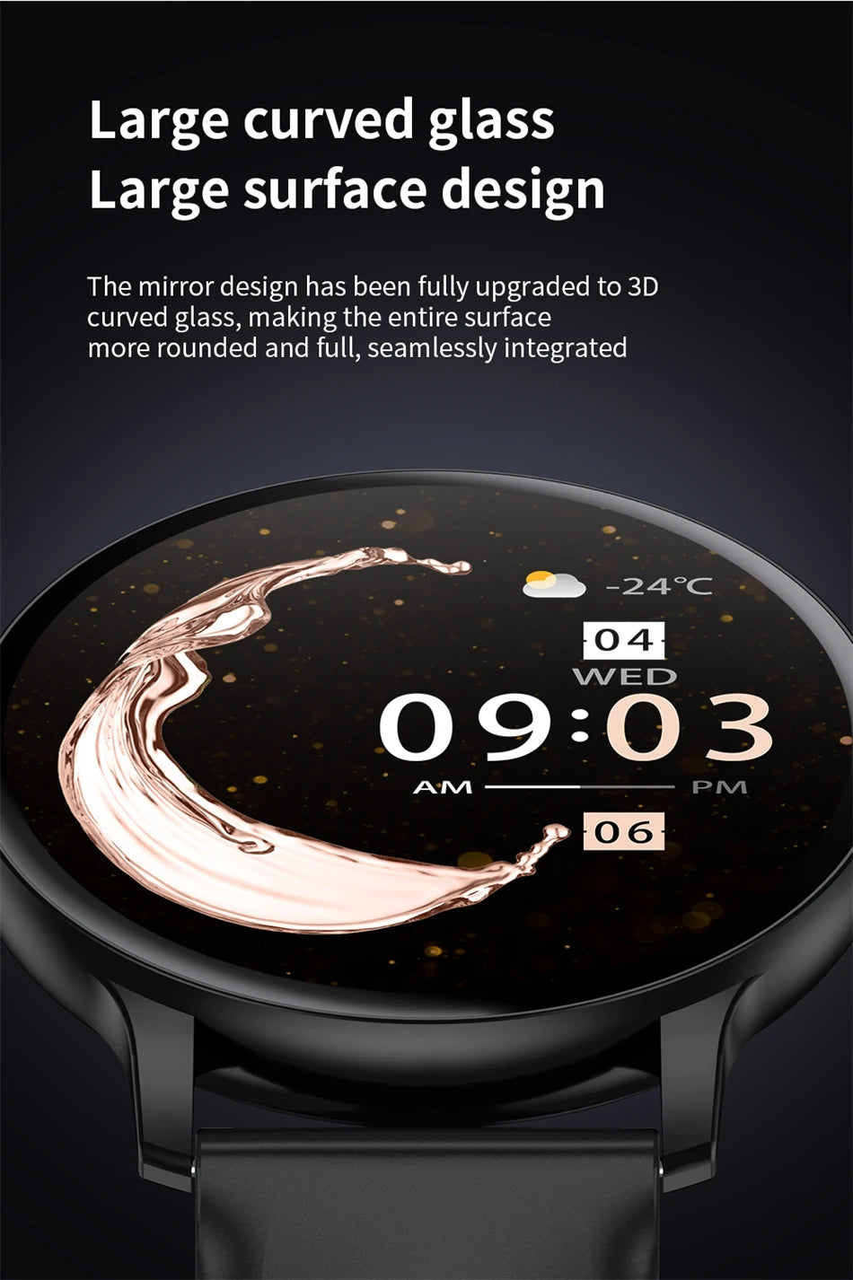 LIGE New Smart Watch Women, Bluetooth Call Sports Fitness Watches, Heart Rate Health Monitor Smartwatch Ladies For Android iOS