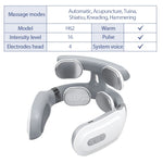 TENS Pulse Back Neck Massage 4 Modes EMS Electric Smart Shoulder Cervical Massager Relaxation Muscle Beating Health Care Tool