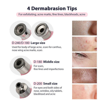 Professional Diamond Microdermabrasion Machine Home Use Facial Peeling Beauty Machine Exfoliation Face Deep Cleaning Skin Care