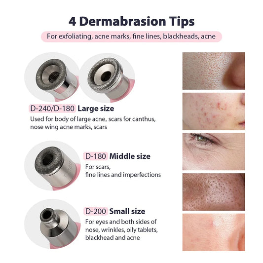Professional Diamond Microdermabrasion Machine Home Use Facial Peeling Beauty Machine Exfoliation Face Deep Cleaning Skin Care
