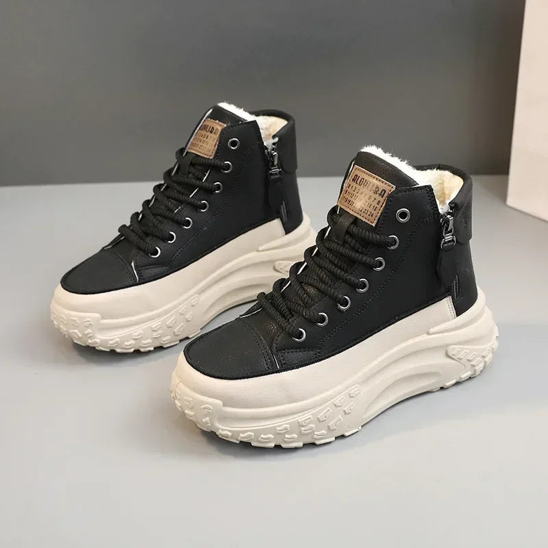 Women's Sneakers, Luxury Fashion Womens Boots, High-top Platform Casual Shoes, New Female Outdoor Running Shoes, Winter Women Shoes