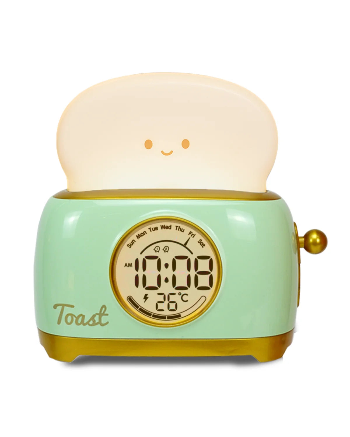 Kid Alarm Clock LED Night Light Digital Clock Children's Sleep Trainer For Home Bedroom Bedside Cute Temperature Display Reloj
