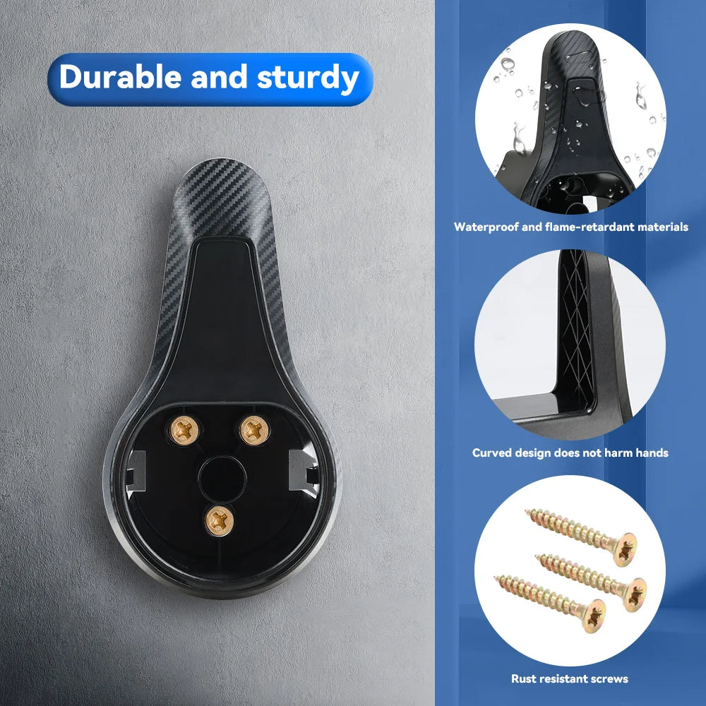 IPENGEN EV Charger Plug Holder for Electric Vehicle Type 2/Type 1/GBT Charging Cable Plug Stand Extra Protection Wallbox