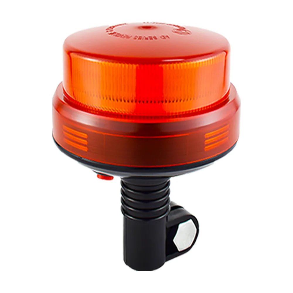 JALN7 LED Beacon Warning Signal Light Tractor Amber for J-Deer Rotating Flash Strobe Lamp Forestry with Base Bracket Pole
