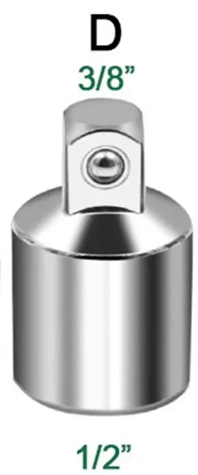 Socket Adapter Ratchet Wrench Adapter 1/2 Large Flywheel 3/8 Medium Flywheel 1/4 Small Flywheel CR-V Chrome Vanadium Steel Set
