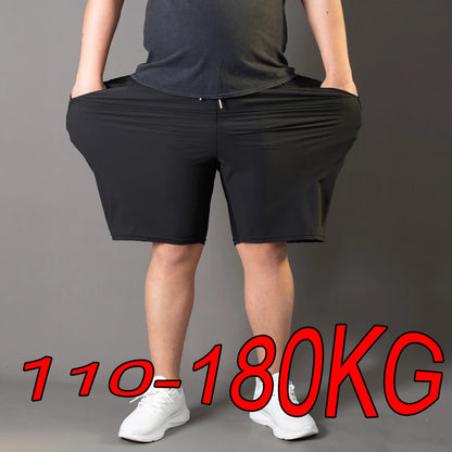 Men Plus Size Shorts, Summer Pants, Work Trousers, Men Quick-drying Loose Fit Sports Fitness Sweatpants