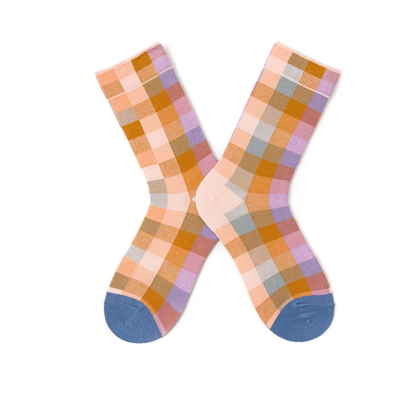 New cotton socks high-quality men's and women's British style casual Harajuku fashion novelty literary couple sexy socks