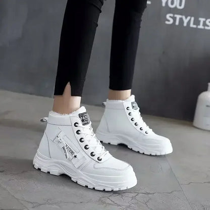 Winter Snow Boots for Women Casual High-top Shoes Warm Women's Sneakers Platform Ankle Boots Plus Size 45 Zapatillas De Mujer New