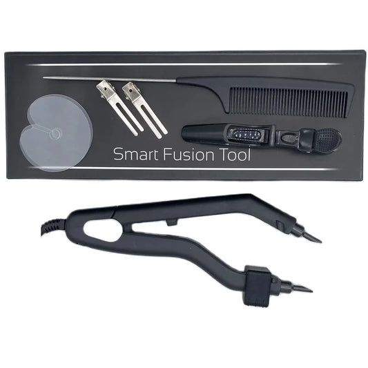 Black Heat Hair Connector KIT 220 grados L-601 Plancha de calor con temperatura controlable, plancha caliente rápida