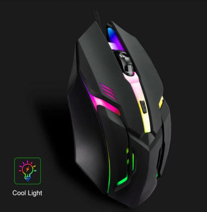 Latest High-Quality Ergonomic Gaming Mouse for Desktop and Laptop Computers, 4-Button USB RGB Backlit Mouse