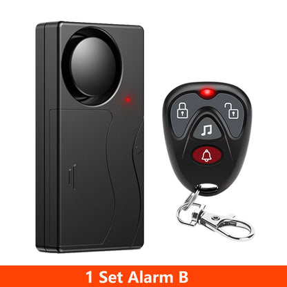 Awapow Wireless Vibration Bike Alarm With Remote Control Anti-Theft Door And Window Alarm 110dB Loud Home Bicycle Security