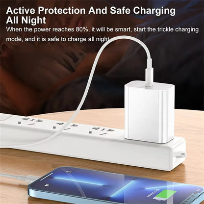 Cable USB de carga rápida PD de 35 W para iPhone XS XR 11 12 13 14 Pro Max 6 7 8 Plus SE, cable de datos con cargador rápido USB-C de 1 m, 1,5 m y 2 m