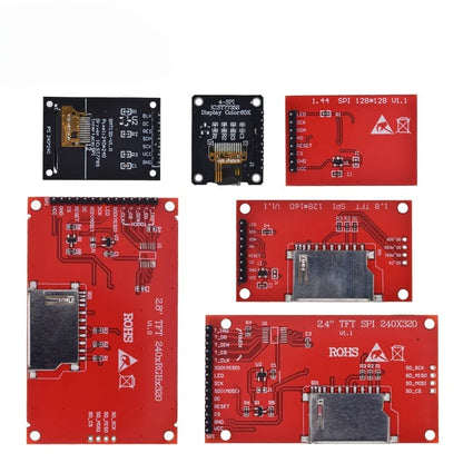 TFT Display 0.96/1.44/1.8/2.4/2.8/3.5 Inch TFT Full Color Screen LCD Module ST7735 ILI9341 Driver Interface SPI for Arduino XCW