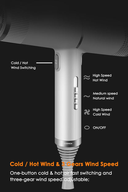 Professional Hair Dryer Infrared Negative Ionic Blow Dryer Hot Cold Wind Salon Hair Styler Tool Hair Blower Electric Blow Drier