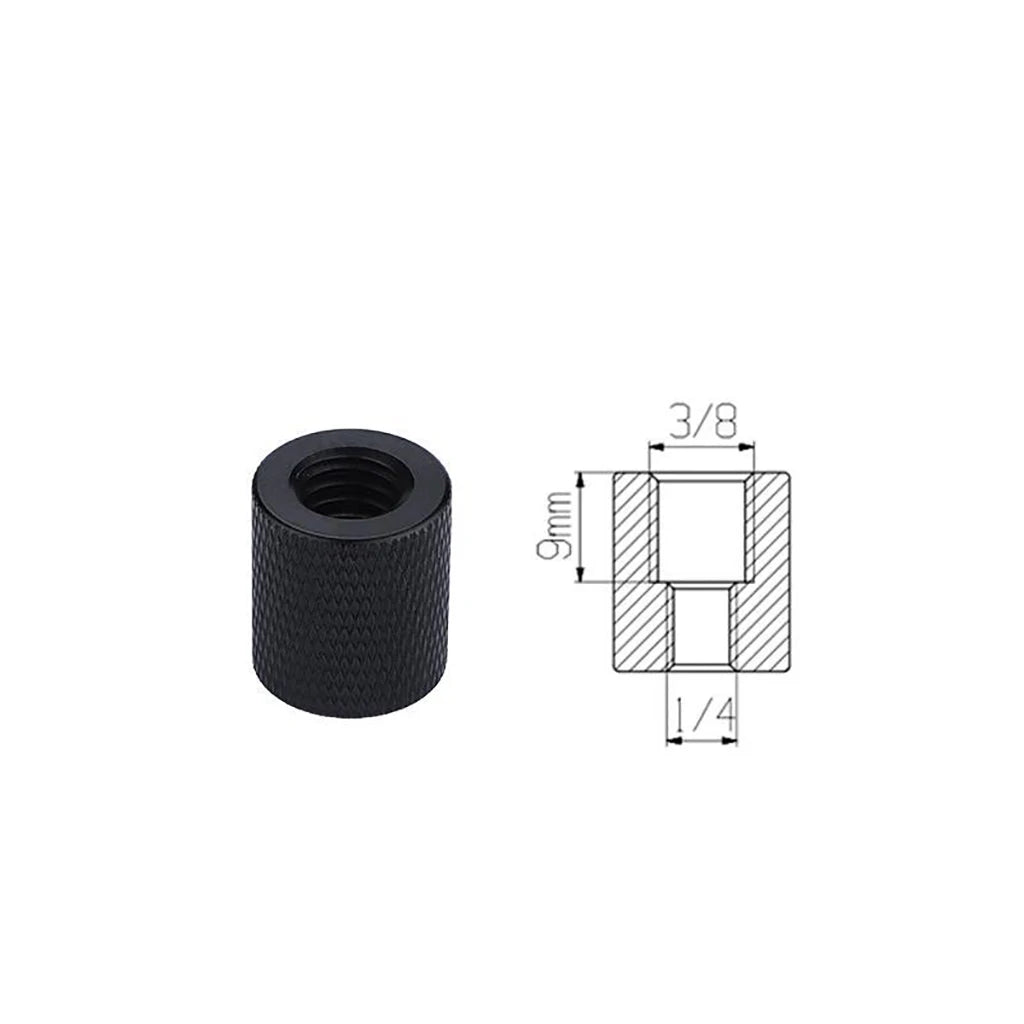 1x 1/4 Inch Thread Hole Female to Female 3/8 M4 M5 M6 M8 Mount Adapter Screw Nut DSLR Cameras Tripod Rig Flash Light Accessories