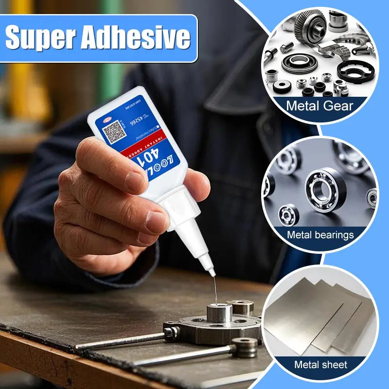 strong transparent 401 adhesive, rubber repair, multifunctional adhesive for metal plastic parts. Excellent bonding tool, 20ml
