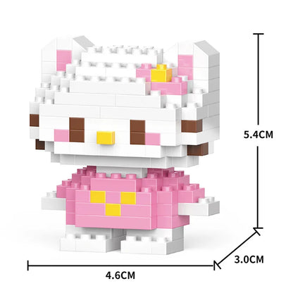 Cartoon Cool Rice Building Blocks Animal Dolls Educational Assembled Toys Ornaments Small Particles Children's Birthday Gifts