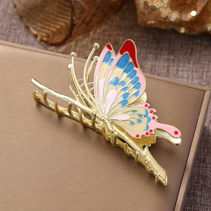 10cm Metal Butterfly Hair Claw Clip Fashion Shark Hair Clip for Women Girls Hair Accessories