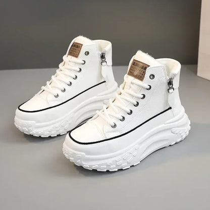 Women's Sneakers, Luxury Fashion Womens Boots, High-top Platform Casual Shoes, New Female Outdoor Running Shoes, Winter Women Shoes
