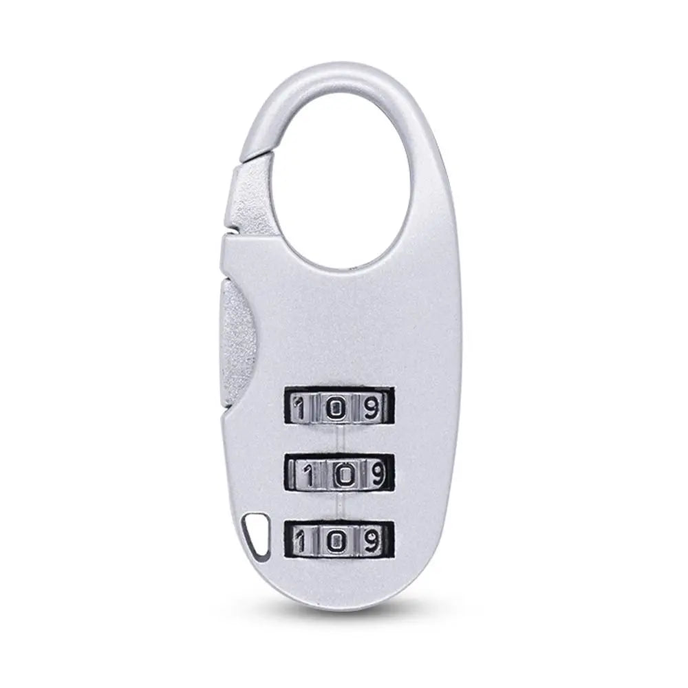 3 Digit Password Lock Dormitory Cabinet Mini Lock Backpack Zipper Luggage Padlock Zinc Alloy Combination Lock Security Tool