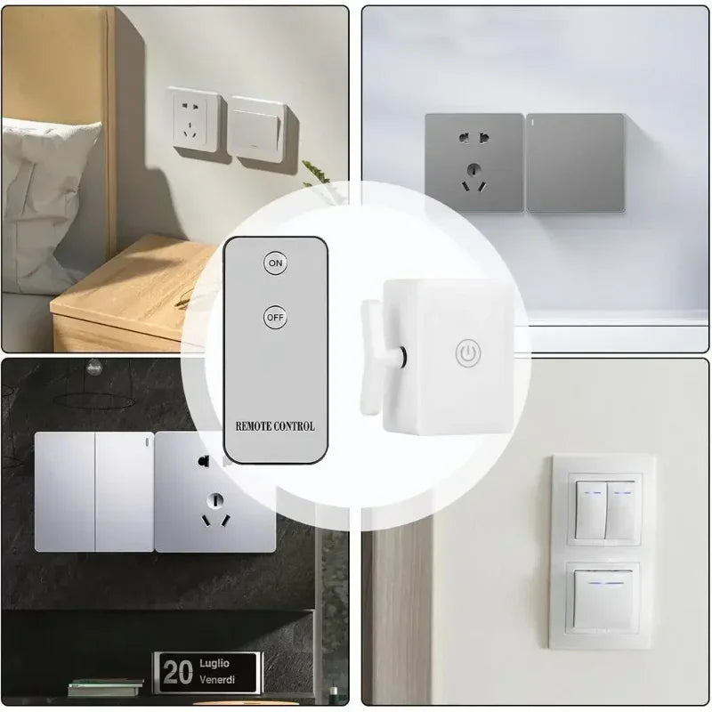 Wireless Remote Control Turn Off/On Tool Automatic Button Pusher for Lights and Other Devices