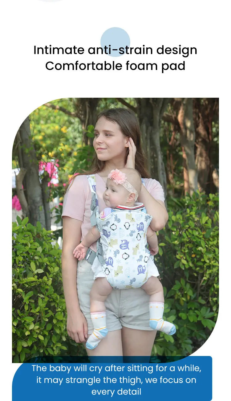 PANGDUBE Ergonomic Baby Carrier Kangaroo Baby Sling Newborn Wrap for Outdoor Use Comfortable Infant Carrier for Babies & Toddlers