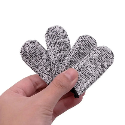 10Pcs, Anti-Cut Finger Cover, Finger Protector Sleeve, Level 5 High-Strength Safety Flexible Anti Cut Fingertip Gloves, Kitchen Tool