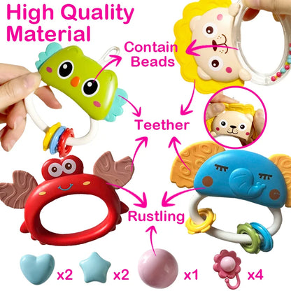 360° Musical Baby Crib Mobile Rotating Night Light Bed Bell Toy Four Speed Timing Hanging Infant Newborn Rattle Bedside Gift
