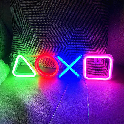 LED Neon Signs for Bedroom Wall Decor, USB Powered Switch LED Neon Light for Game Room, Living Room, Teen Gamer Room Decoration
