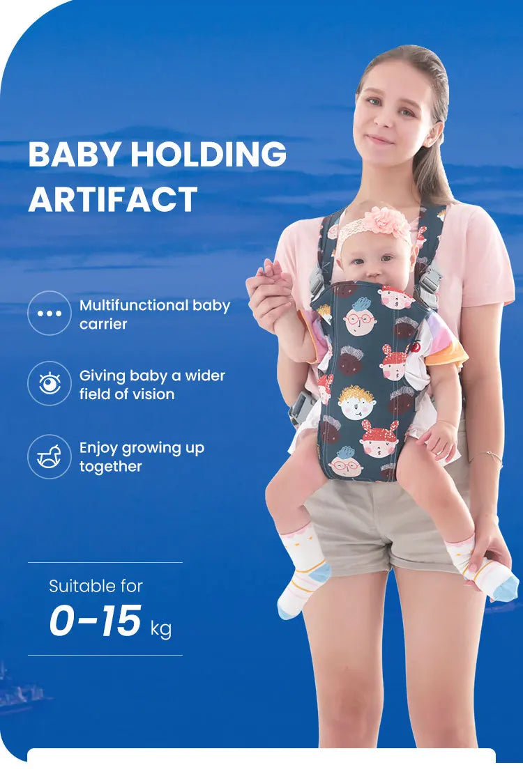 PANGDUBE Ergonomic Baby Carrier Kangaroo Baby Sling Newborn Wrap for Outdoor Use Comfortable Infant Carrier for Babies & Toddlers