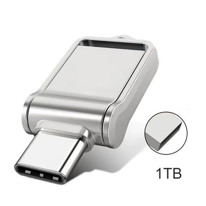 Mini 2TB Flash Drive USB 3.2 Fast Type C Pen Drive Memory Stick High Speed Data 512GB For Computers Phone PC Fast U Disk